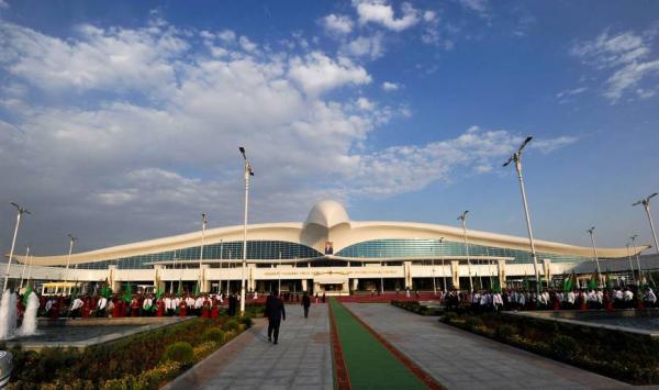 Turkmenistan opens 2.3 billion dollar bird-shaped international air terminal
