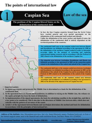 The points of international law, Caspian Sea – the positions of the Caspian littoral States on the delimitation of the continental shelf